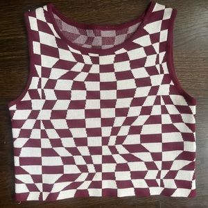 Paloma wool replica checkered top